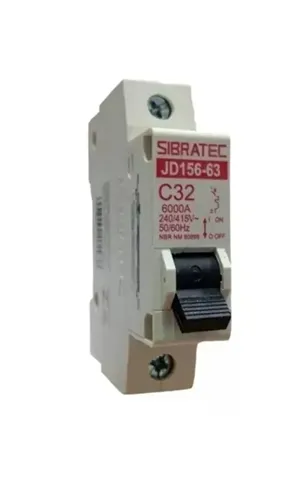 Disjuntor monofásico C32 Sibratec